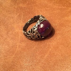 Huge Purple stone Pandora ring